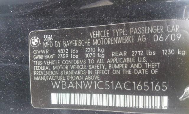 Photo 8 VIN: WBANW1C51AC165165 - BMW 535 