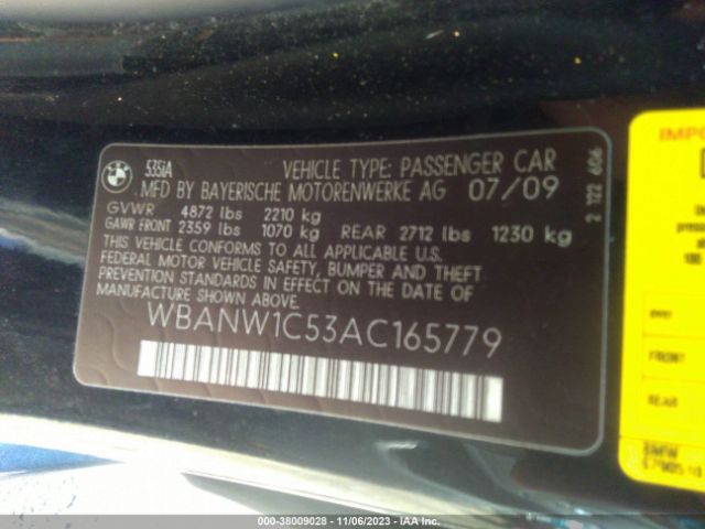 Photo 8 VIN: WBANW1C53AC165779 - BMW 535I 