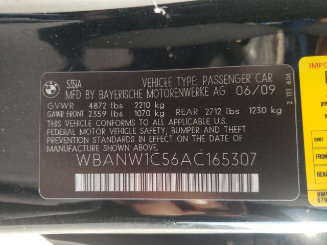 Photo 9 VIN: WBANW1C56AC165307 - BMW 535 I 