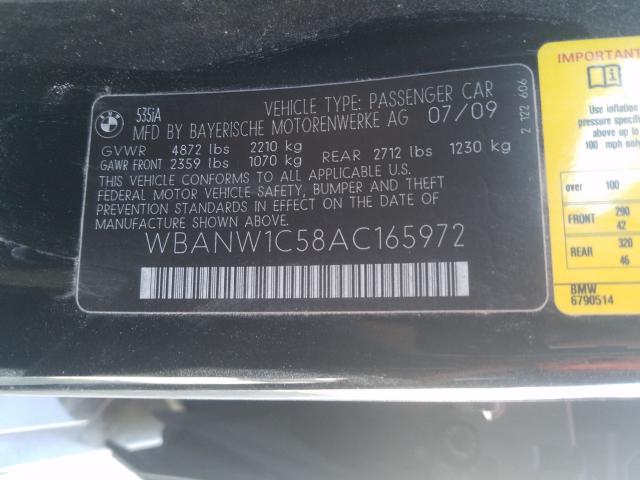 Photo 9 VIN: WBANW1C58AC165972 - BMW 535 I 