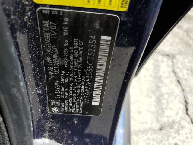 Photo 11 VIN: WBANW53538CT52554 - BMW 5 SERIES 