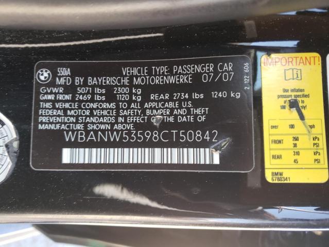 Photo 11 VIN: WBANW53598CT50842 - BMW 5 SERIES 