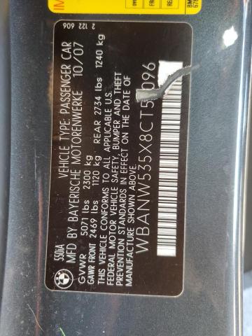 Photo 11 VIN: WBANW535X8CT52096 - BMW 550 I 