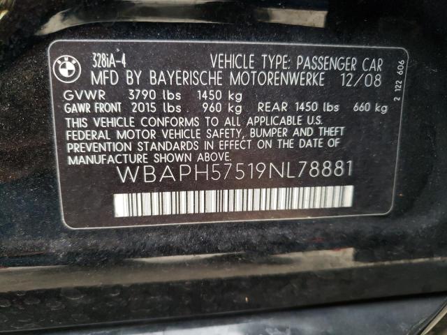 Photo 12 VIN: WBAPH57519NL78881 - BMW 3 SERIES 