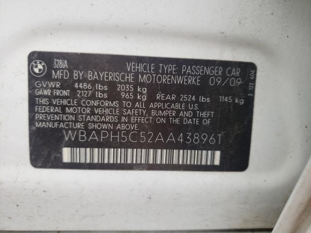 Photo 9 VIN: WBAPH5C52AA438961 - BMW 328 I SULE 