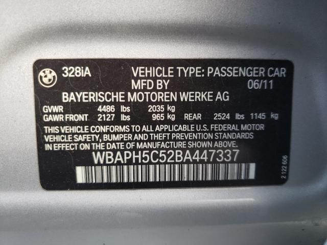 Photo 9 VIN: WBAPH5C52BA447337 - BMW 328 I SULE 