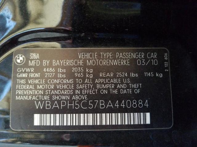 Photo 9 VIN: WBAPH5C57BA440884 - BMW 328 I SULE 