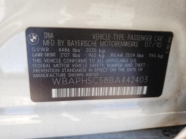 Photo 9 VIN: WBAPH5C58BA442403 - BMW 328 I SULE 