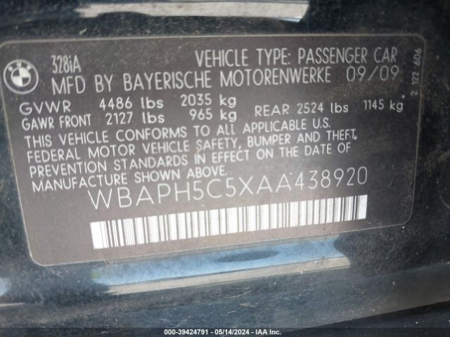 Photo 8 VIN: WBAPH5C5XAA438920 - BMW 328I 