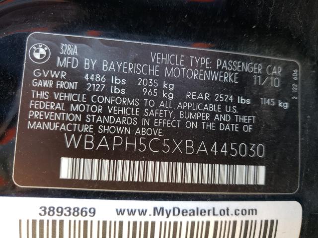 Photo 9 VIN: WBAPH5C5XBA445030 - BMW 328 I SULE 