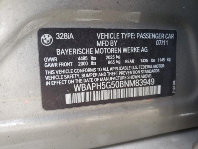 Photo 9 VIN: WBAPH5G50BNM83949 - BMW 328 I SULE 