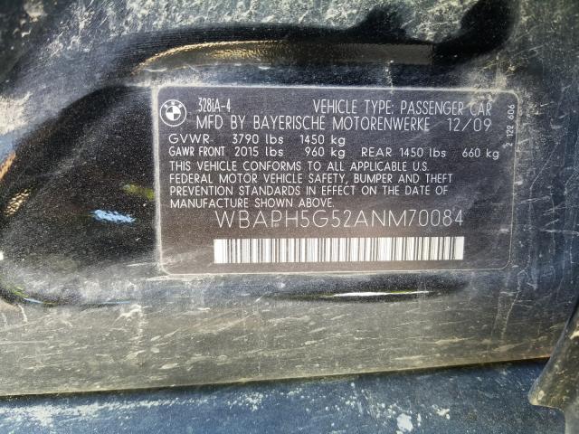 Photo 9 VIN: WBAPH5G52ANM70084 - BMW 328 I SULE 