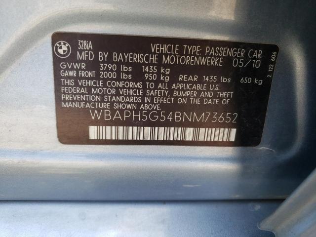 Photo 11 VIN: WBAPH5G54BNM73652 - BMW 328 I SULE 