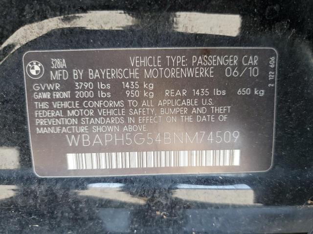 Photo 11 VIN: WBAPH5G54BNM74509 - BMW 328 I SULE 