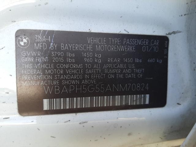 Photo 9 VIN: WBAPH5G55ANM70824 - BMW 328 I SULE 