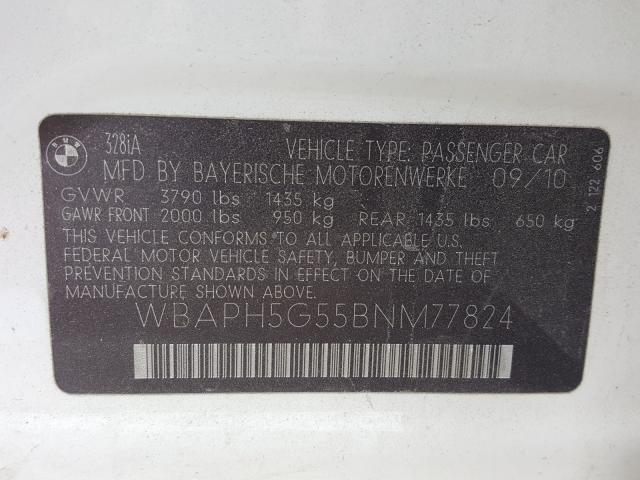 Photo 9 VIN: WBAPH5G55BNM77824 - BMW 328 I SULE 