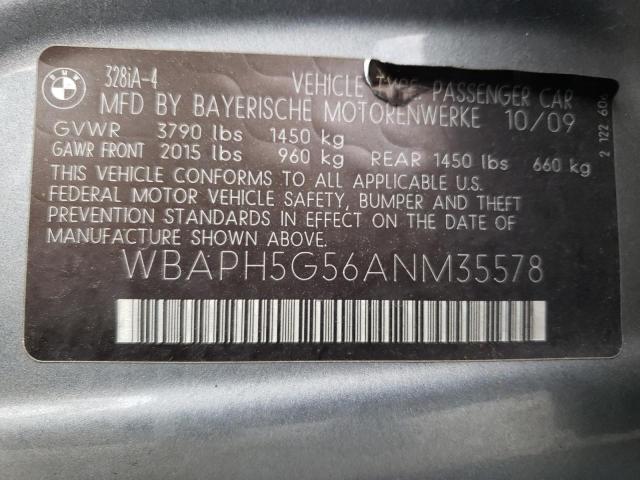 Photo 11 VIN: WBAPH5G56ANM35578 - BMW 328 I SULE 