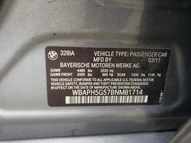 Photo 11 VIN: WBAPH5G57BNM81714 - BMW 328 I SULE 