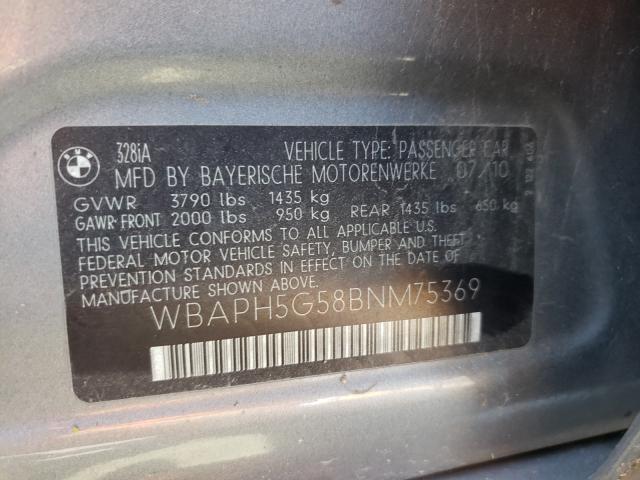 Photo 9 VIN: WBAPH5G58BNM75369 - BMW 328 I SULE 