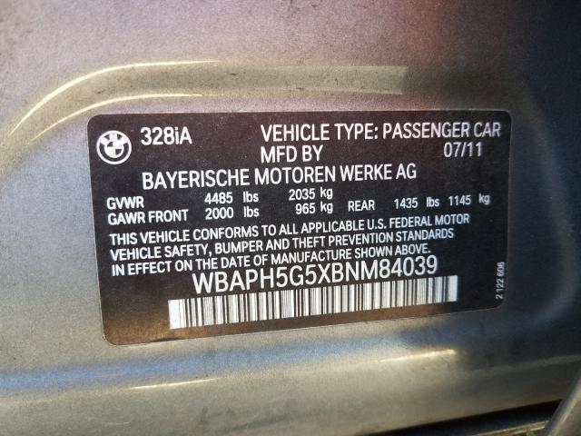 Photo 9 VIN: WBAPH5G5XBNM84039 - BMW 328 I SULE 