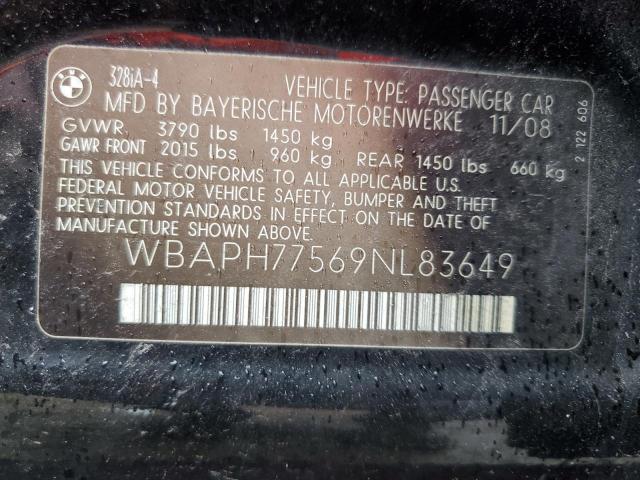 Photo 12 VIN: WBAPH77569NL83649 - BMW 3 SERIES 