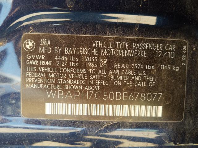 Photo 9 VIN: WBAPH7C50BE678077 - BMW 328 I 