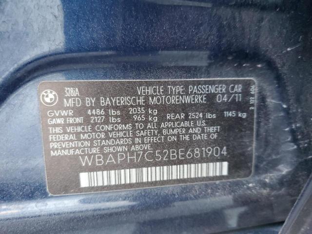 Photo 11 VIN: WBAPH7C52BE681904 - BMW 3 SERIES 