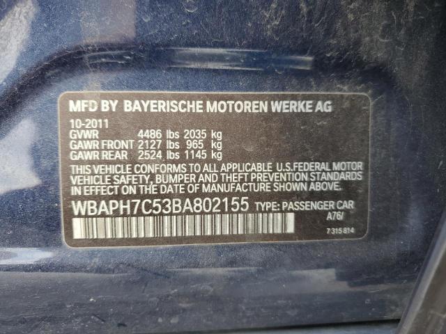 Photo 11 VIN: WBAPH7C53BA802155 - BMW 3 SERIES 