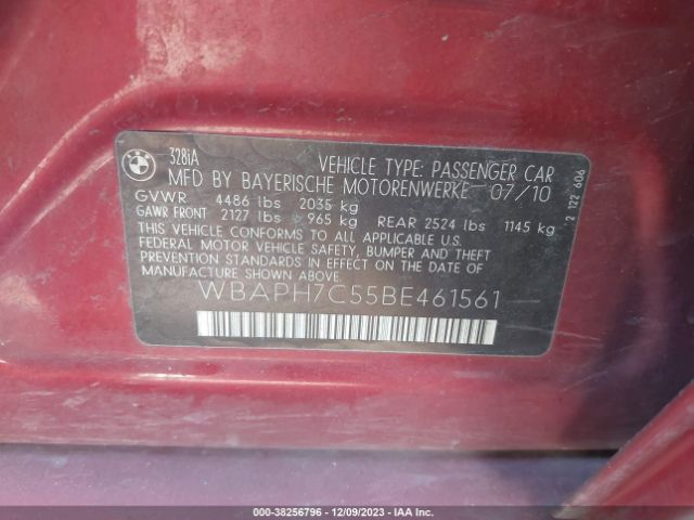 Photo 8 VIN: WBAPH7C55BE461561 - BMW 328I 