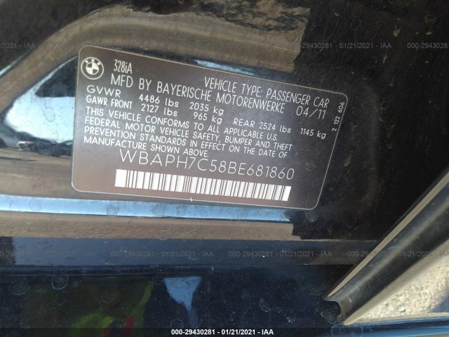 Photo 8 VIN: WBAPH7C58BE681860 - BMW 3 