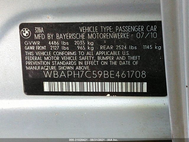 Photo 8 VIN: WBAPH7C59BE461708 - BMW 3 