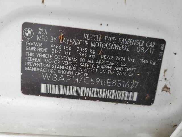 Photo 11 VIN: WBAPH7C59BE851627 - BMW 3 SERIES 