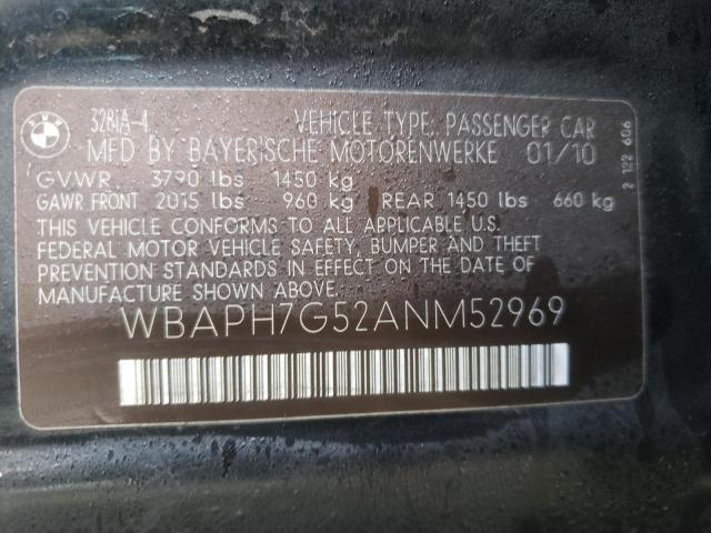 Photo 9 VIN: WBAPH7G52ANM52969 - BMW 328 I 