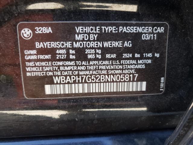 Photo 9 VIN: WBAPH7G52BNN05817 - BMW 328 I 