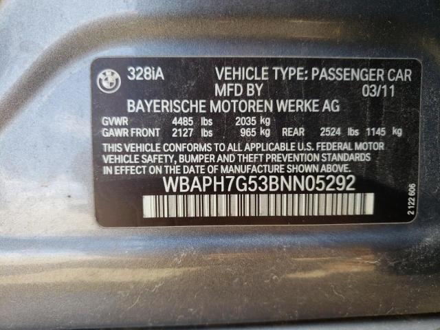 Photo 9 VIN: WBAPH7G53BNN05292 - BMW 328 I 