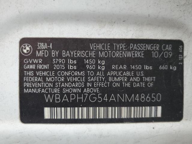 Photo 11 VIN: WBAPH7G54ANM48650 - BMW 328 I 