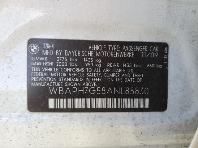 Photo 11 VIN: WBAPH7G58ANL85830 - BMW 3 SERIES 