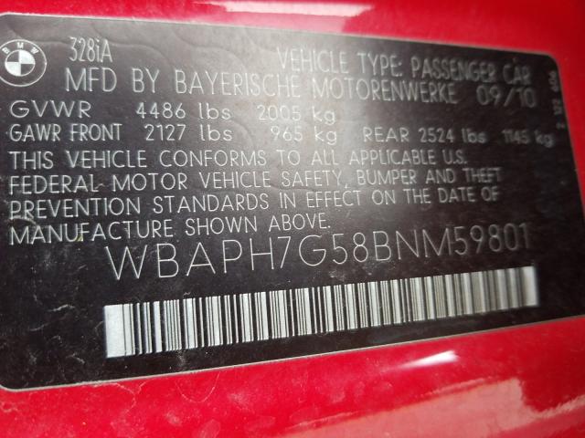 Photo 9 VIN: WBAPH7G58BNM59801 - BMW 328 I 