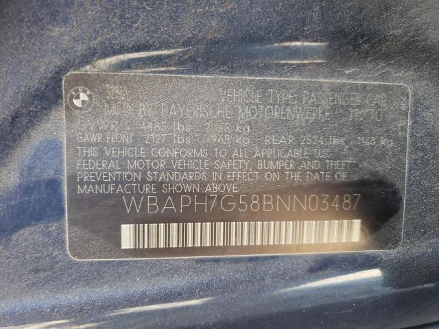 Photo 11 VIN: WBAPH7G58BNN03487 - BMW 3 SERIES 