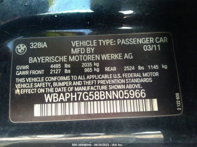 Photo 8 VIN: WBAPH7G58BNN05966 - KIA SPORTAGE 