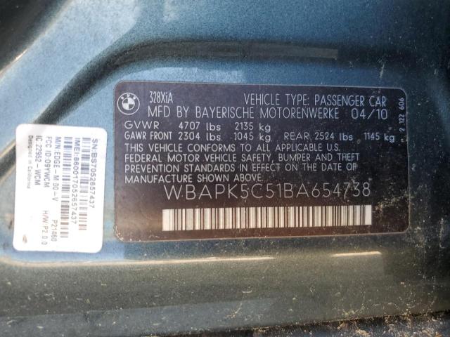 Photo 11 VIN: WBAPK5C51BA654738 - BMW 3 SERIES 