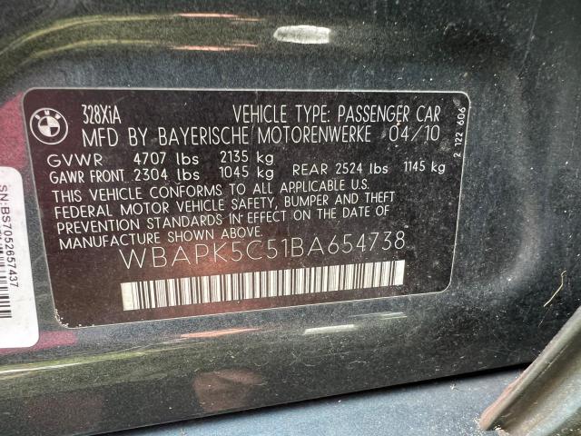 Photo 9 VIN: WBAPK5C51BA654738 - BMW 3 SERIES 