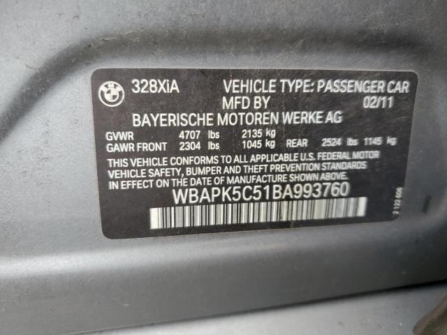 Photo 9 VIN: WBAPK5C51BA993760 - BMW 328 XI SUL 