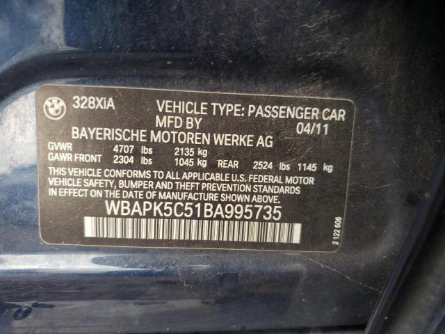 Photo 11 VIN: WBAPK5C51BA995735 - BMW 328 I 