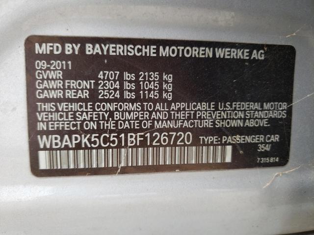 Photo 11 VIN: WBAPK5C51BF126720 - BMW 328 XI SUL 