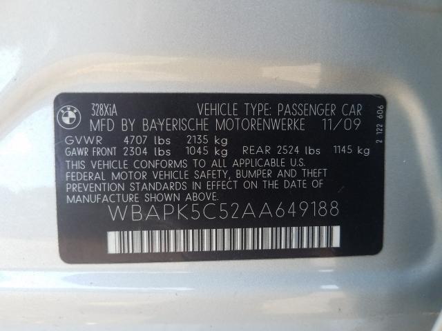 Photo 9 VIN: WBAPK5C52AA649188 - BMW 328 XI SUL 