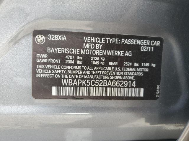 Photo 11 VIN: WBAPK5C52BA662914 - BMW 3 SERIES 