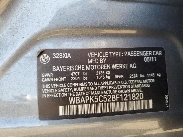 Photo 11 VIN: WBAPK5C52BF121820 - BMW 3 SERIES 