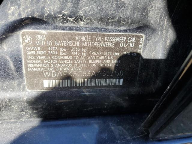 Photo 11 VIN: WBAPK5C53AA652150 - BMW 328 XI SUL 