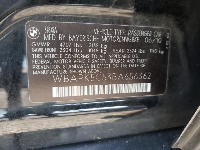 Photo 9 VIN: WBAPK5C53BA656362 - BMW 328 XI SUL 